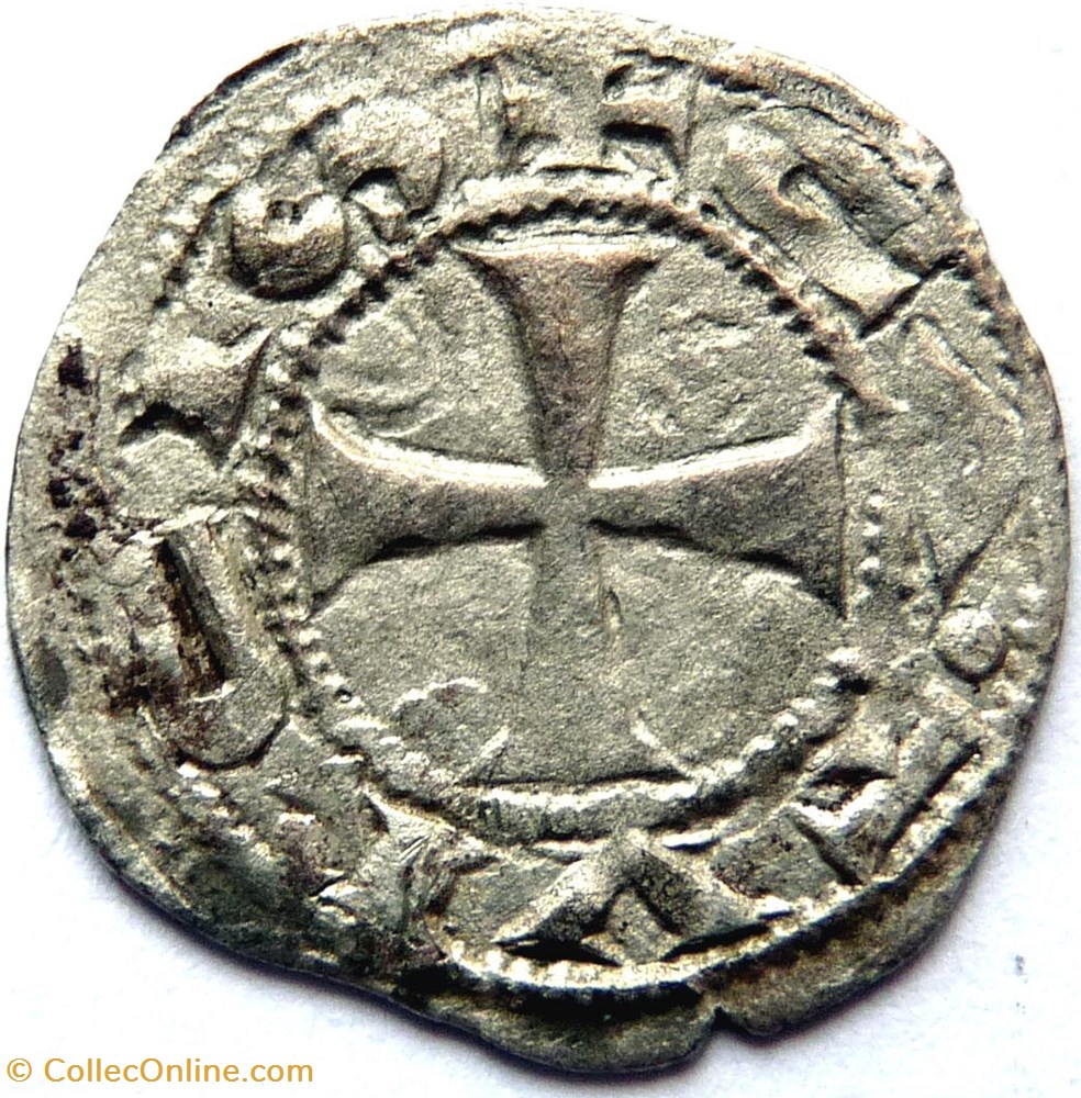 Denier anonyme de l'évéche de Cahors XIIIème siècle. monnaies france feodales denier anonyme de eveche de cahors xiiieme siecle