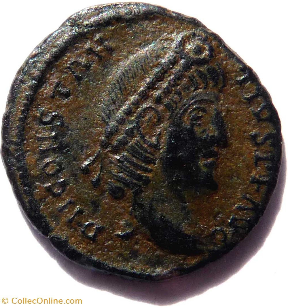 Constance II 342/Antioche/VOT XV MVLT XX monnaies antiques romaines republicaines imperiales constance ii 342 antioche vot xv mvlt xx