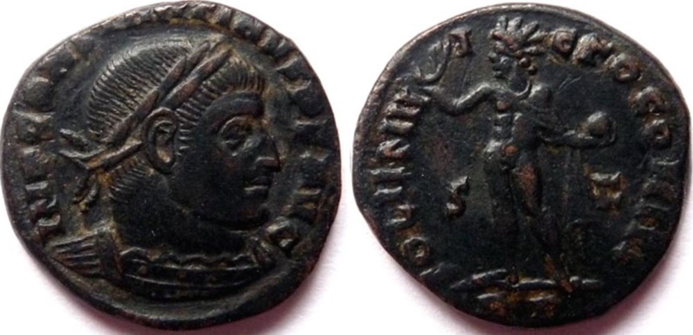 monnaies antiques romaines imperiales et republicaines ric 34 constantin 1er rome soli invicto comiti