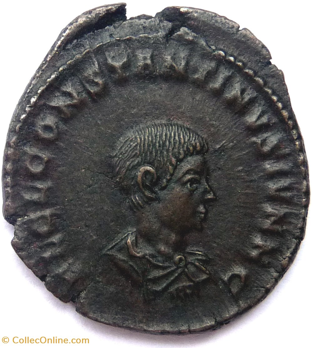 Constantin II 317-318/Trèves/PRINCIPI • IVVENTVTIS monnaies antiques romaines imperiales et republicaines constantin ii 317 318 treves principi ivventvtis