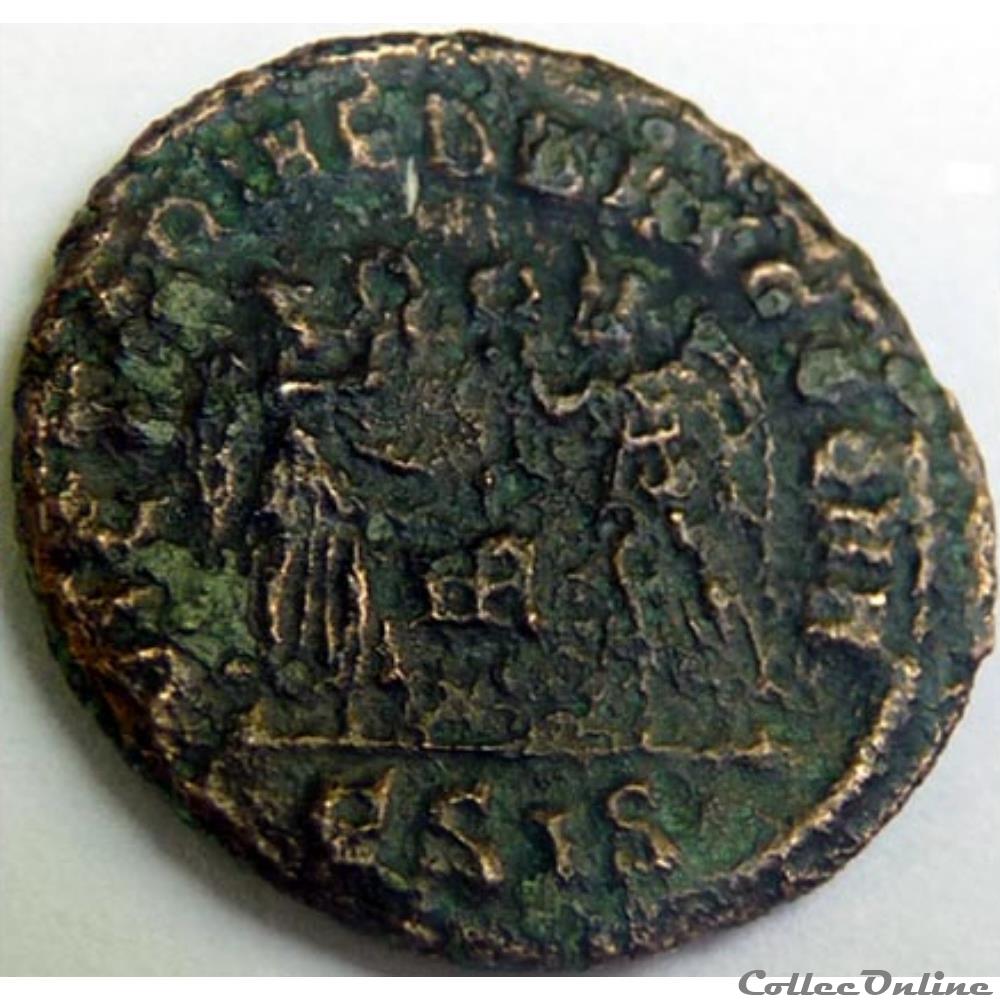Constance II 341-347/Siscia/VICTORIAE DD AVGG Q NN monnaies antiques romaines republicaines imperiales constance ii 341 347 siscia victoriae dd avgg q nn
