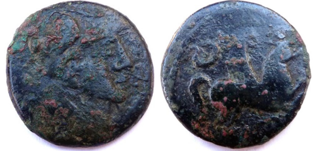 monnaies antiques romaines provinciales as iberique empurias