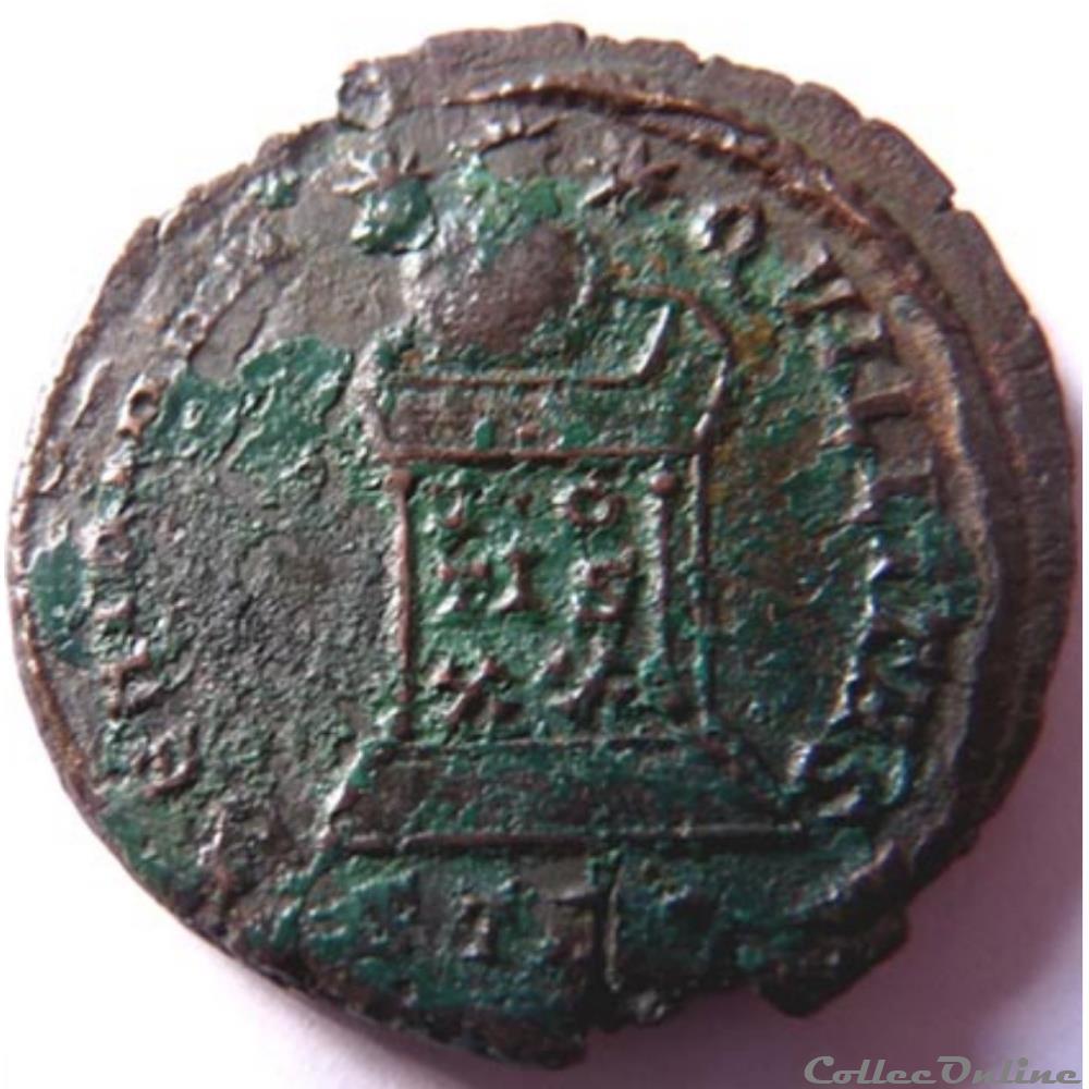 Crispus 322/Trèves/BEATA TRANQVILLITAS monnaie antique av jc ap romaine crispus 322 treves beata tranqvillitas
