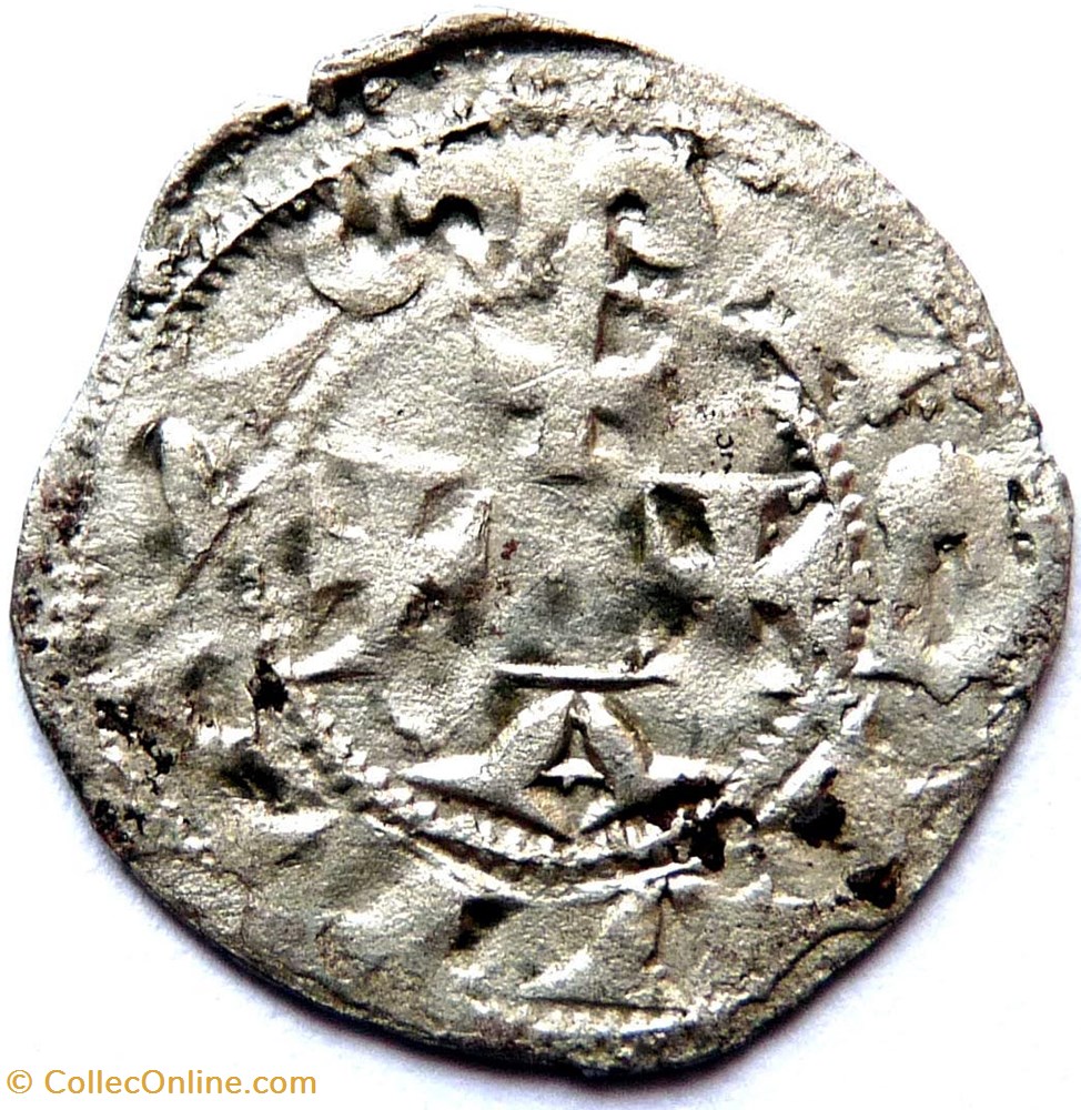 Denier anonyme de l'évéche de Cahors XIIIème siècle. monnaies france feodales denier anonyme de eveche de cahors xiiieme siecle