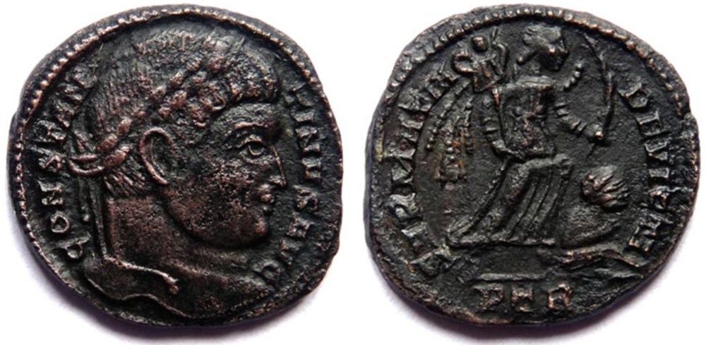 SARMATIA DEVICTA/323-324/Trèves monnaies antiques romaines imperiales et republicaines sarmatia devicta 323 324 treves
