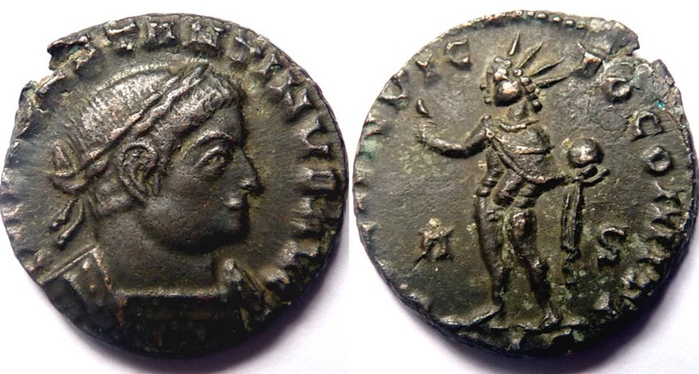 RIC 53/Constantin 1er 316-317/Lyon/SOLI INVICTO COMITI monnaies antiques romaines imperiales et republicaines ric 53 constantin 1er 316 317 lyon soli invicto comiti