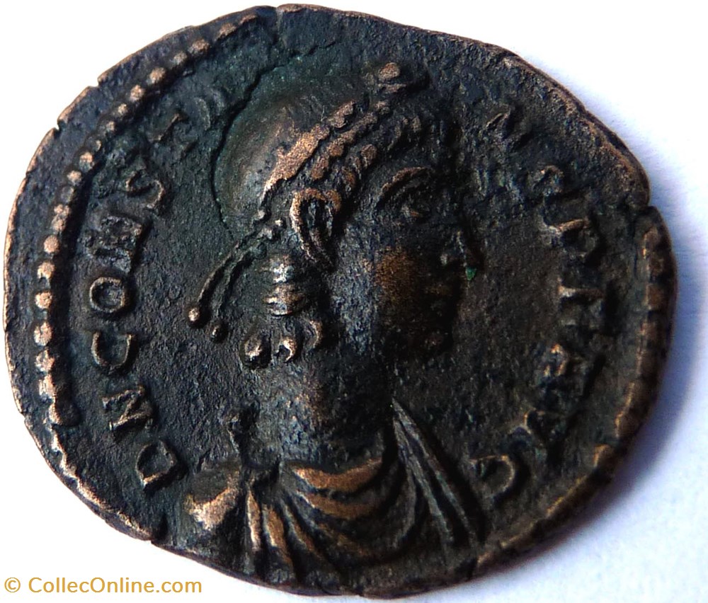 monnaies antiques romaines republicaines imperiales constans 348 350 treves fel temp reparatio