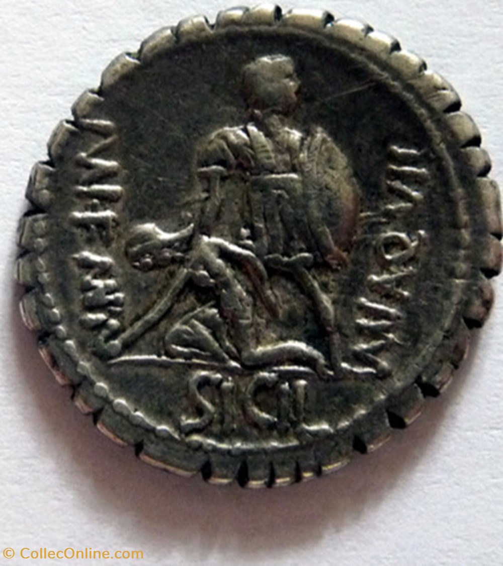 monnaies antiques romaines imperiales et republicaines gens aquillia 71 denier serratus virtvs