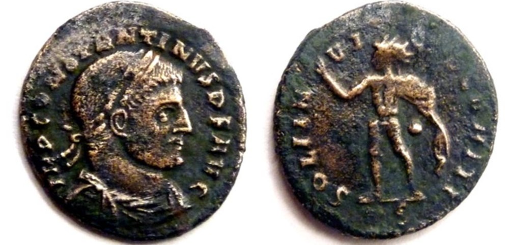 RIC 329a var/Constantin 1er 312-313/Rome/SOLI INVICTO COMITI monnaies antiques romaines imperiales et republicaines ric 329a var constantin 1er 312 313 rome soli invicto comiti