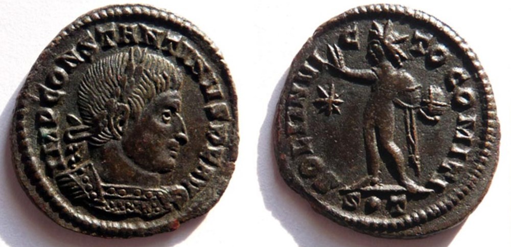RIC 21/Constantin 1er 314-315/Ticinvm/SOLI INVICTO COMITI monnaies antiques romaines imperiales et republicaines ric 21 constantin 1er 314 315 ticinvm soli invicto comiti