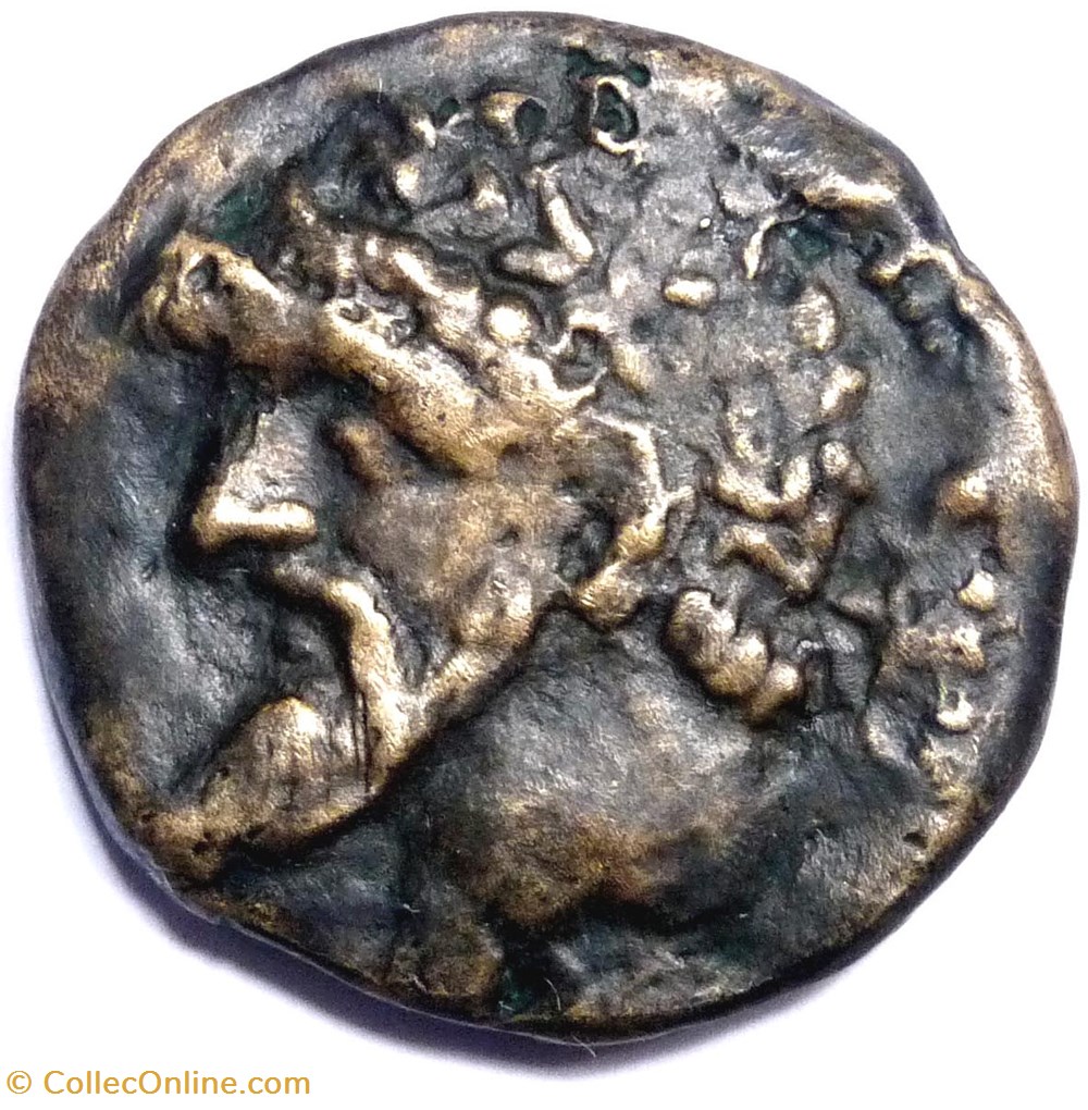 Royaume de Numidie - Massinissa (203-148) ou Micipsa (148-118) monnaies antiques grecques royaume de numidie massinissa 203 148 ou micipsa 148 118