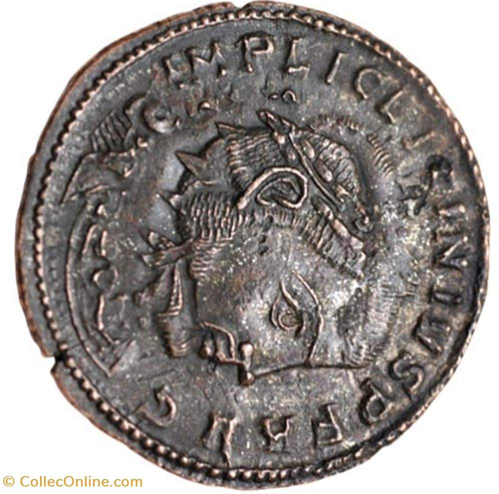 monnaies antiquite av jc romaines republicaines imperiales surfrappe officielle licinius sur tacite