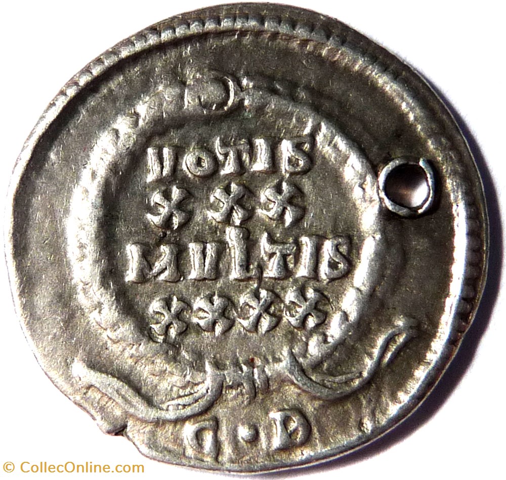 Médaille à partir d'une silique de Constance II monnaies antiques romaines imperiales et republicaines medaille a partir une silique de constance ii