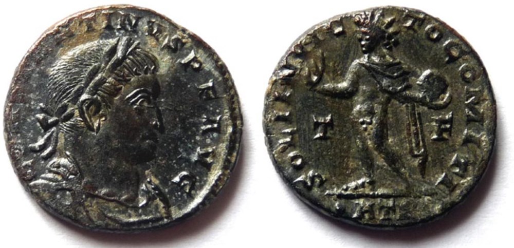 monnaies antiques romaines imperiales et republicaines ric 134 constantin 1er 317 treves soli invicto comiti