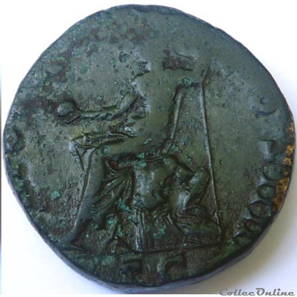 Antonin le Pieux 155-156/Sesterce/Rome/RIC III 941 monnaie antique romaine antonin le pieux 155 156 sesterce rome ric iii 941