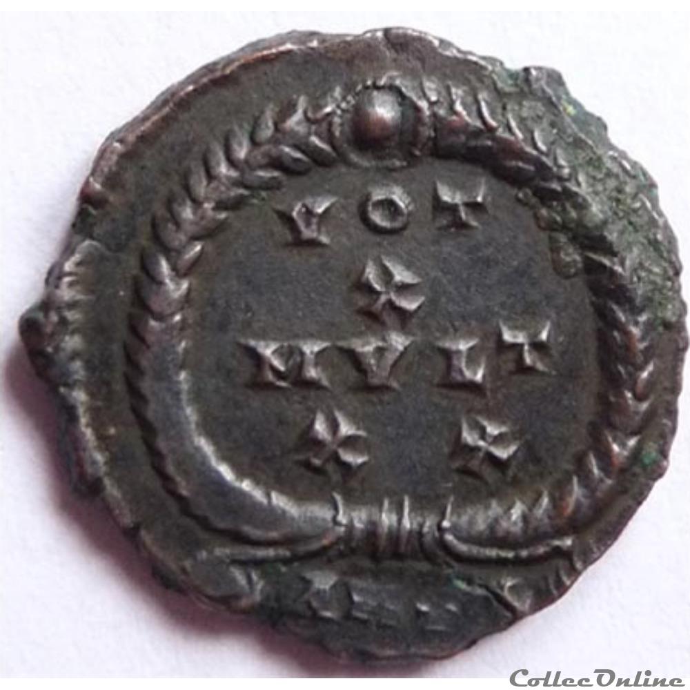 Julien II 361-363/Antioche/VOT X MVLT XX monnaies antiques av jc ap romaines republicaines imperiales julien ii 361 363 antioche vot x mvlt xx