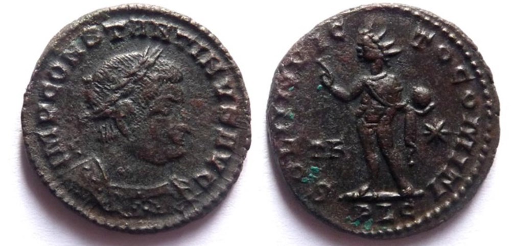 RIC 34/Constantin 1er 315-316/Lyon/SOLI INVICTO COMITI monnaies antiques romaines imperiales et republicaines ric 34 constantin 1er 315 316 lyon soli invicto comiti