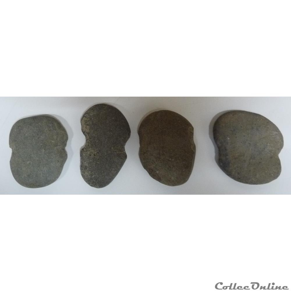art antiquite archeologie europe pierres pour filets de peche periode neolithique