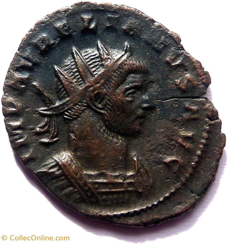 Aurélien 271-272/Siscia/IOVI CONSER monnaies antiquite av jc ap romaines republicaines imperiales aurelien 271 272 siscia iovi conser