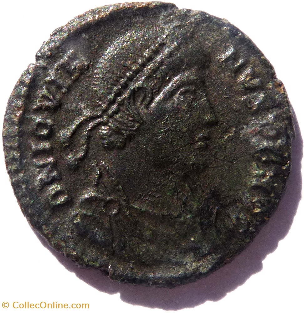 Jovien 363-364/Siscia/VOT V MVLT X monnaies antiques romaines republicaines imperiales jovien 363 364 siscia vot v mvlt x