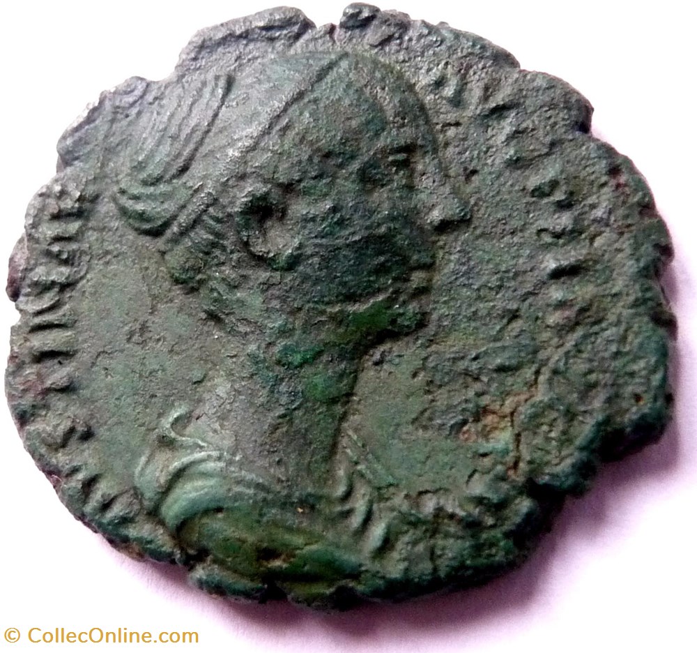 monnaies antiques romaines republicaines imperiales faustine la jeune 147 161 rome hilaritas