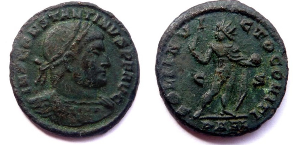 monnaies antiques romaines imperiales et republicaines ric 151 constantin 1er 316 317 arles soli invicto comiti