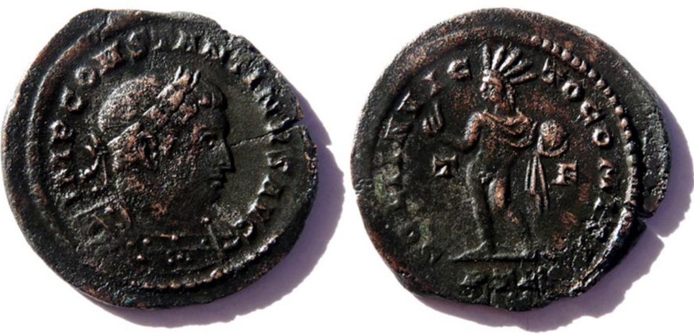 RIC 870/Constantin 1er 312-313/Trèves/SOLI INVICTO COMITI monnaies antiques romaines imperiales et republicaines ric 870 constantin 1er 312 313 treves soli invicto comiti