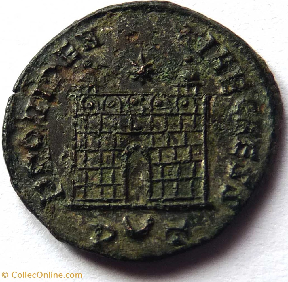Constantin II 326/Ticinum/PROVIDENTIA CAESS monnaies antiquite av jc ap romaines republicaines imperiales constantin ii 326 ticinum providentia caess