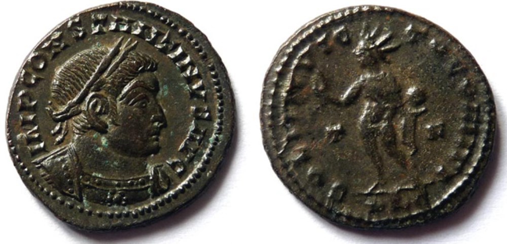 RIC 20/Constantin 1er 315/Lyon/SOLI INVICTO COMITI monnaies antiques romaines imperiales et republicaines ric 20 constantin 1er 315 lyon soli invicto comiti