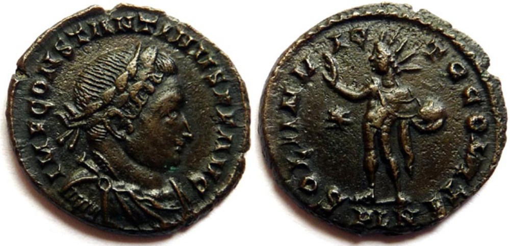 RIC 280/Constantin 1er 313-314/Londres/SOLI INVICTO COMITI monnaies antiques romaines imperiales et republicaines ric 280 constantin 1er 313 314 londres soli invicto comiti