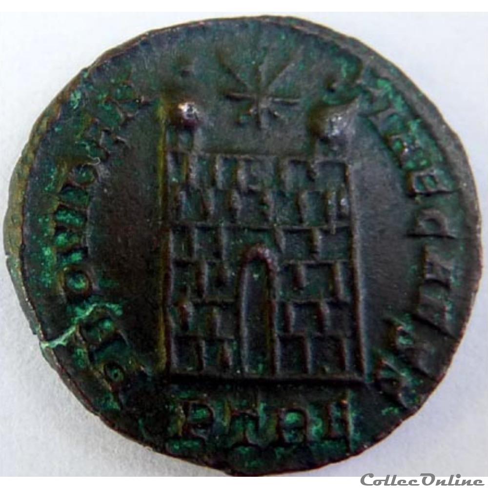 monnaies antiques romaines republicaines imperiales constance ii 327 328 treves providentiae caess