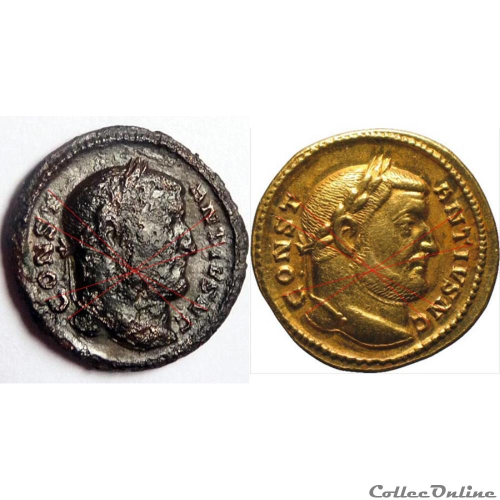 Recyclage de coins monétaires Coins d'aurei pour denier 3 monnaies antiques romaines imperiales republicaines recyclage de coins monetaires coins aurei pour denier
