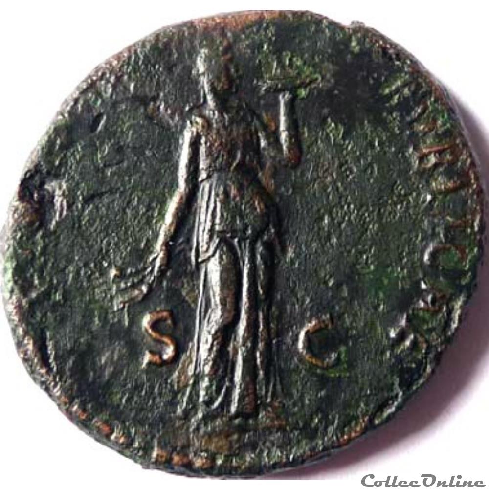 Domitien 86/As/Rome/FIDEI PVBLICAE monnaies antiques romaines imperiales et republicaines domitien 86 as rome fidei pvblicae