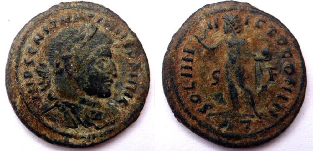 RIC 33/Constantin 1er 315/Rome/SOLI INVICTO COMITI monnaies antiques romaines imperiales et republicaines ric 33 constantin 1er 315 rome soli invicto comiti