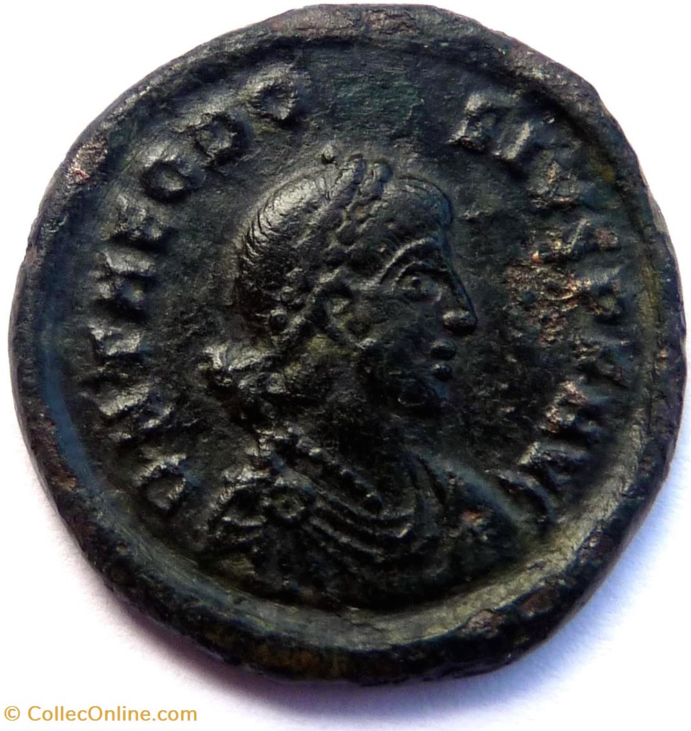 monnaies antiques romaines republicaines imperiales theodose 392 395 cyzique gloria romanorvm