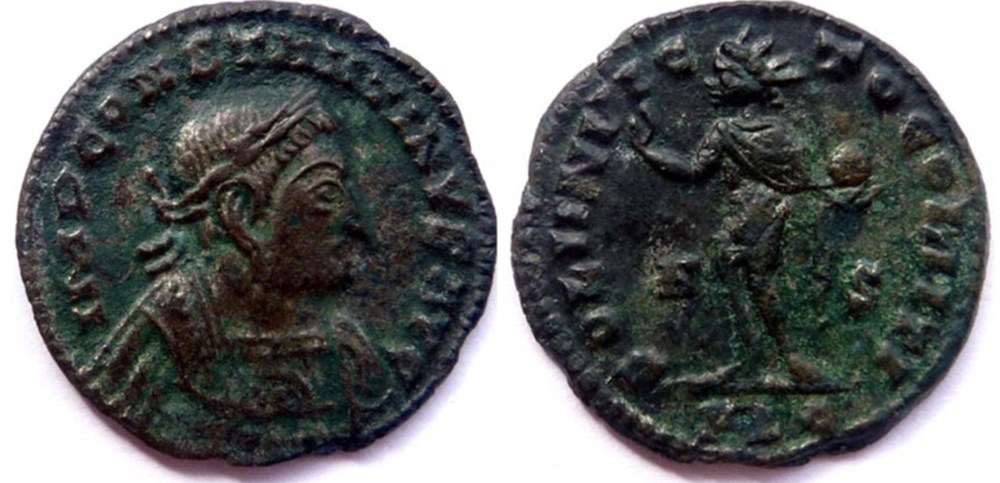 RIC 53/Constantin 1er 316-317/Lyon/SOLI INVICTO COMITI monnaies antiques romaines imperiales et republicaines ric 53 constantin 1er 316 317 lyon soli invicto comiti