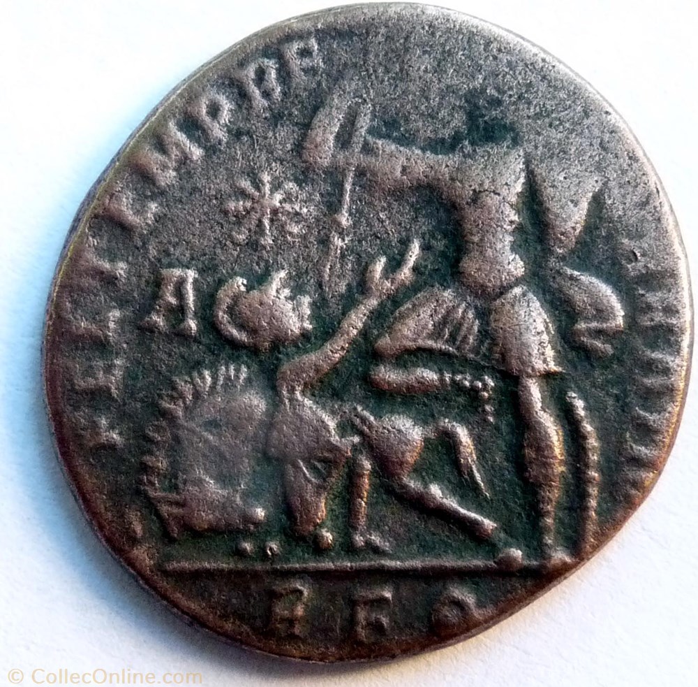 Constance II 350/Rome/FEL TEMP REPARATIO monnaie antique av jc ap romaine republicaine imperiale constance ii 350 rome fel temp reparatio