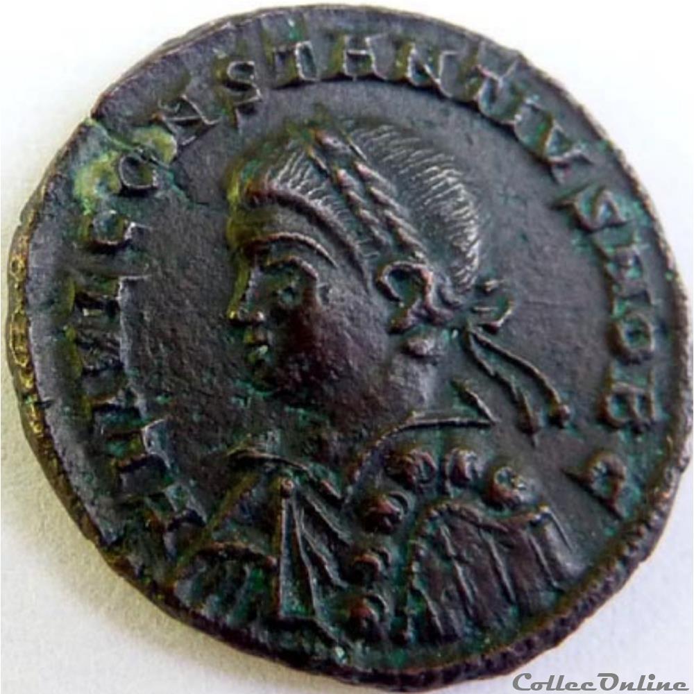monnaies antiques romaines republicaines imperiales constance ii 327 328 treves providentiae caess