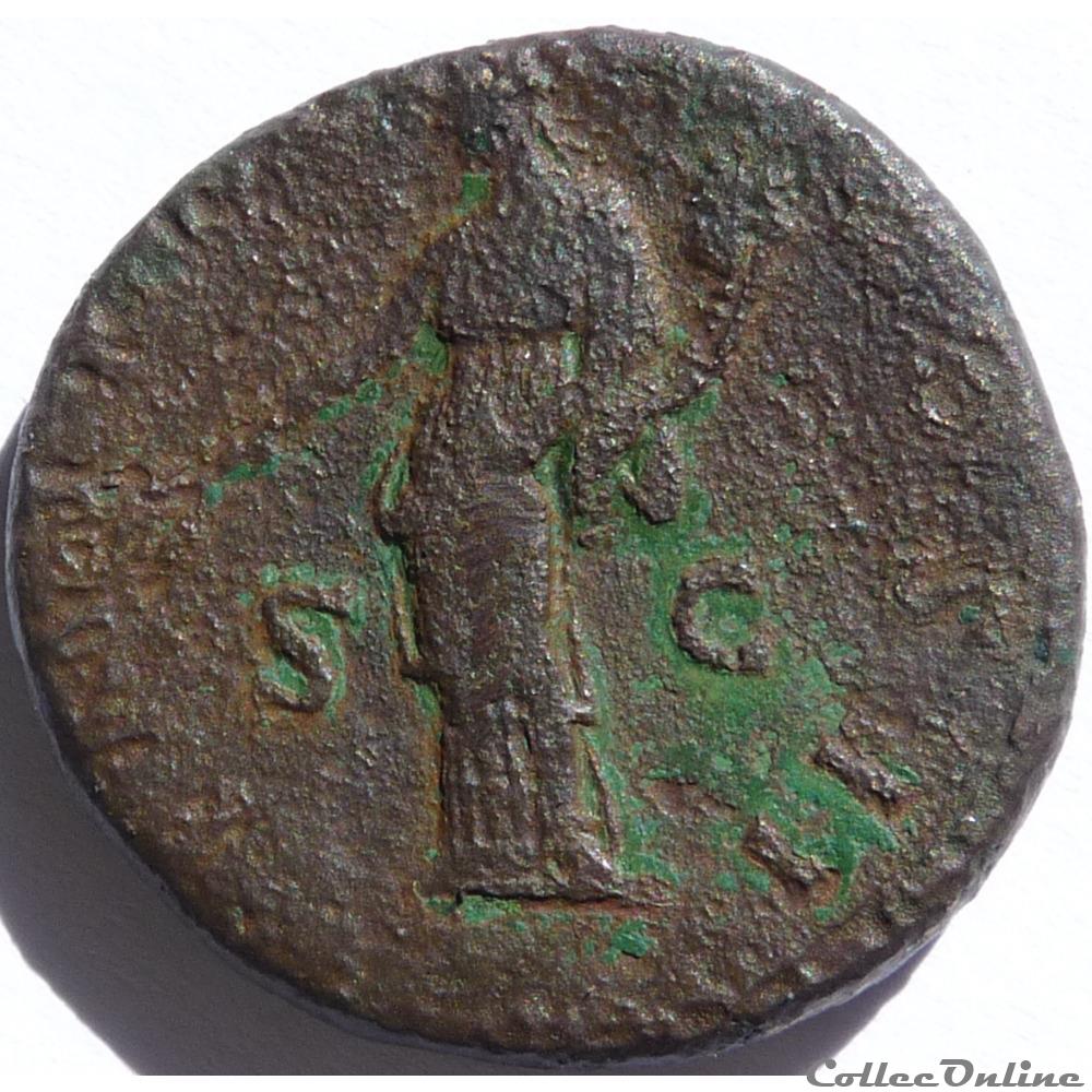 monnaie antique romaine antonin le pieux 139 sesterce rome ric iii 528