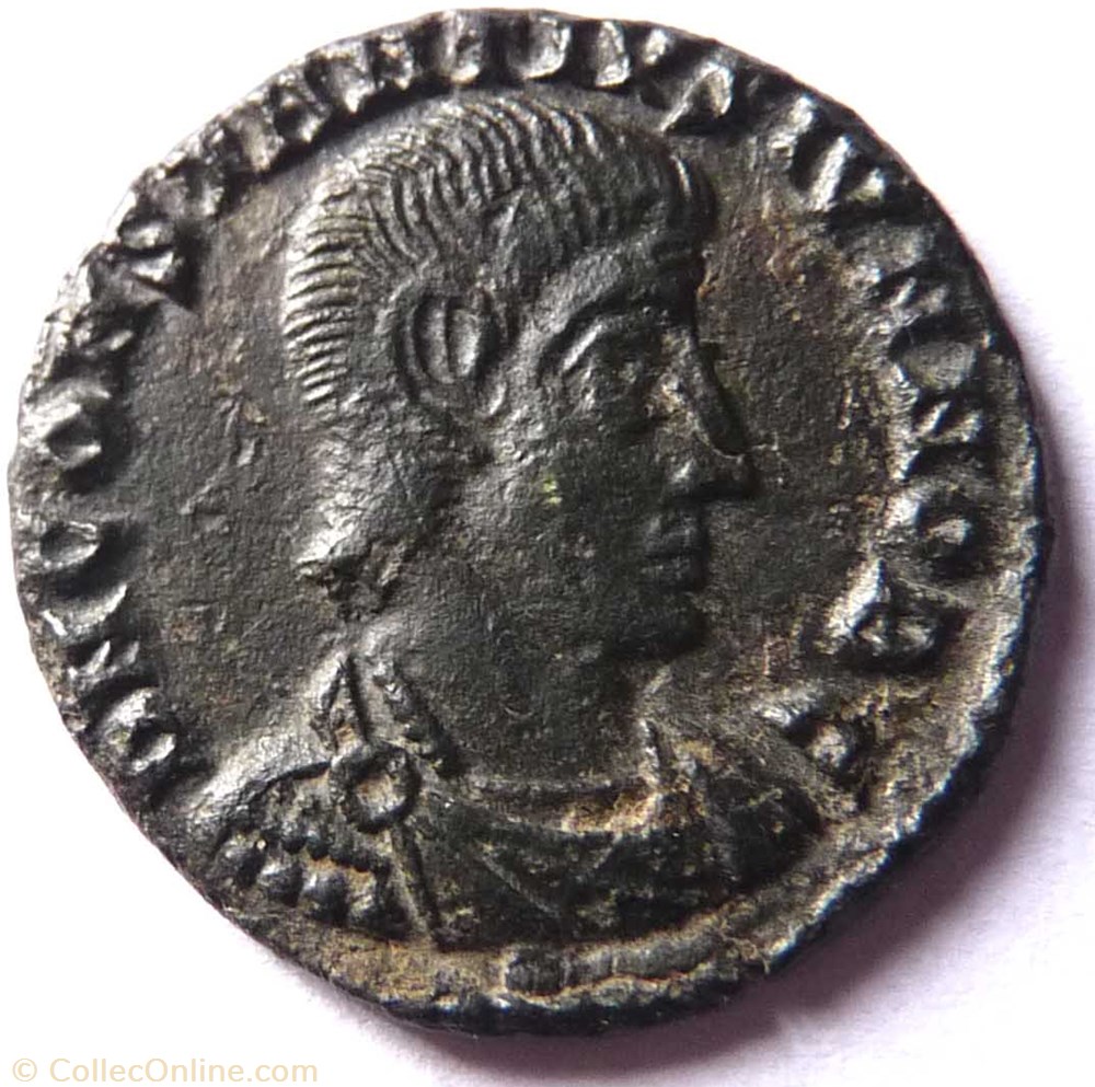 Constance Galle 351-354/Siscia/FEL TEMP REPARATIO monnaie antiquite av jc ap romaine republicaine imperiale constance galle 351 354 siscia fel temp reparatio