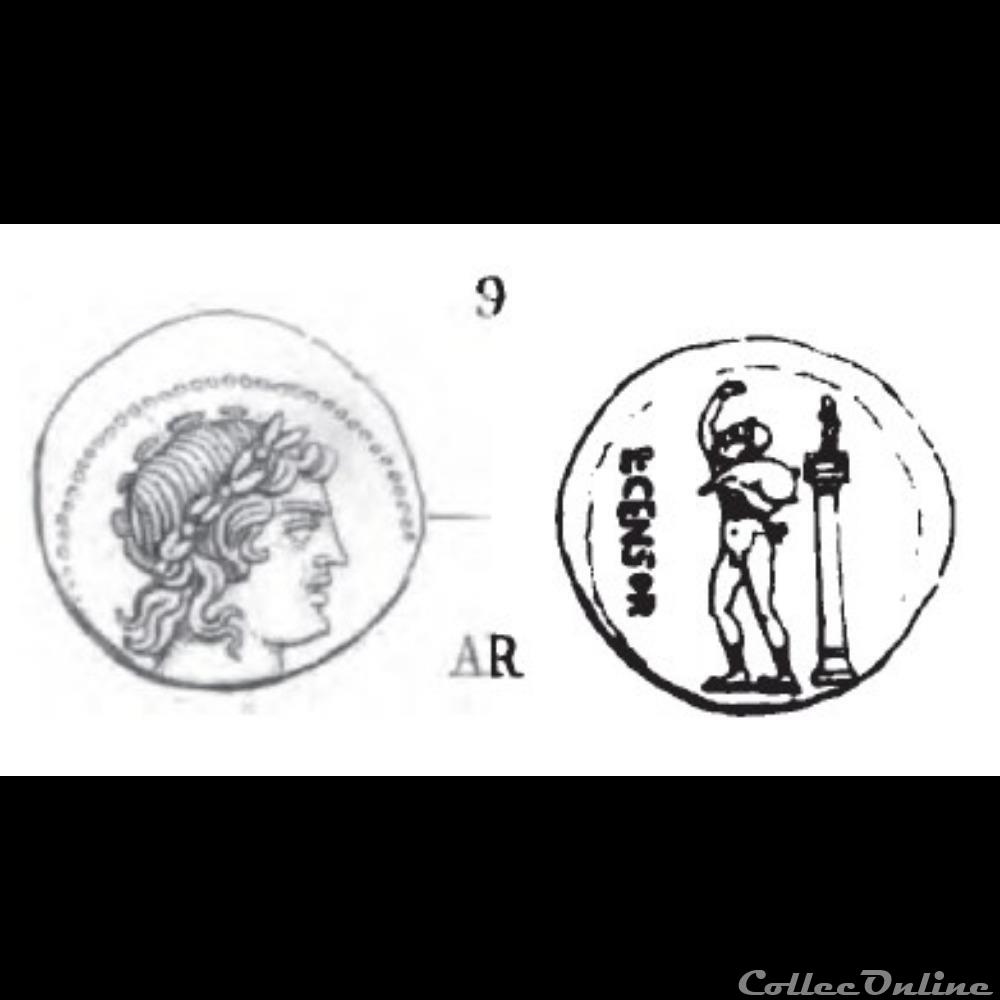 monnaie antique av jc romaine gens marcia 82 denier apollon