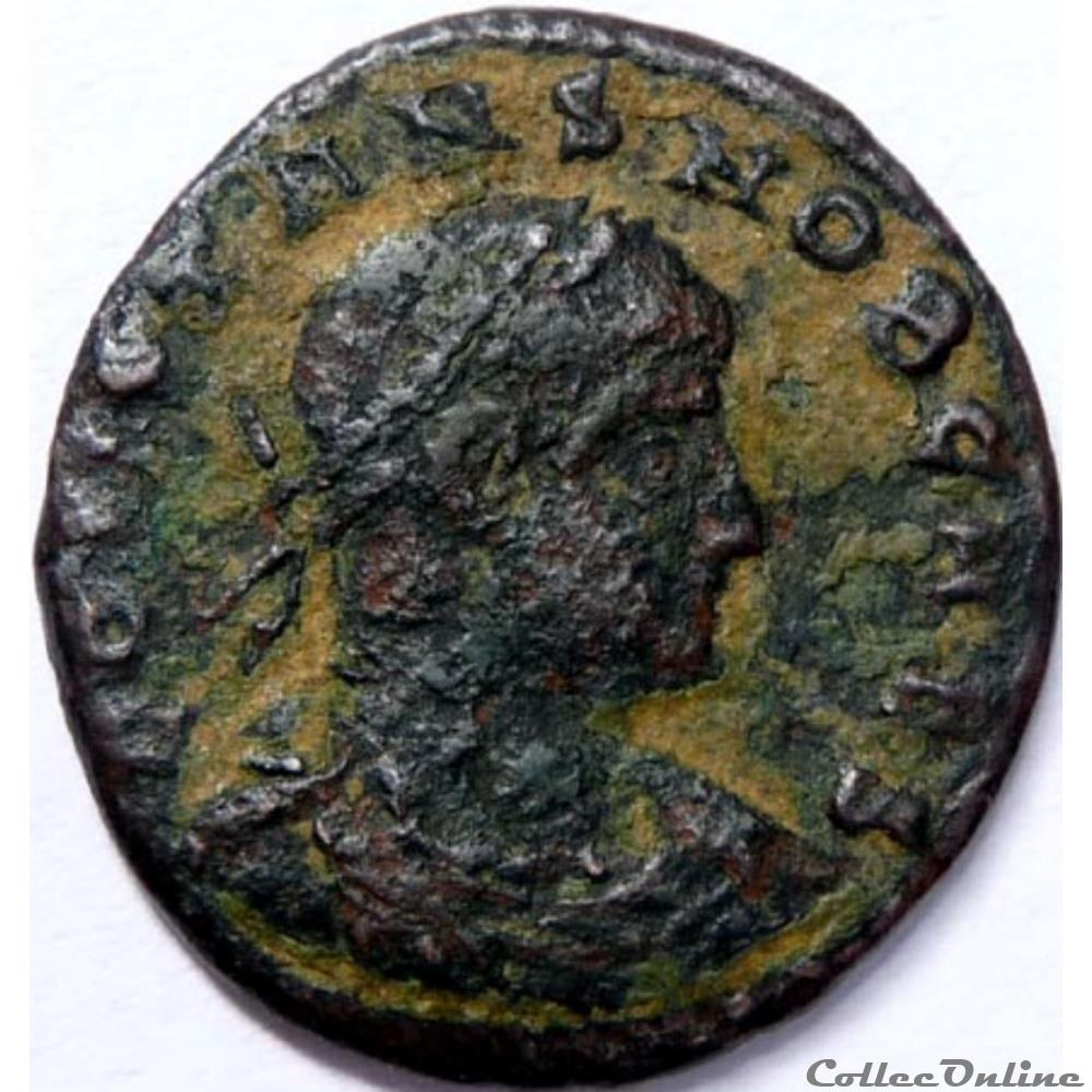 monnaies antiques romaines republicaines imperiales constans 335 336 thessalonique gloria exercitvs