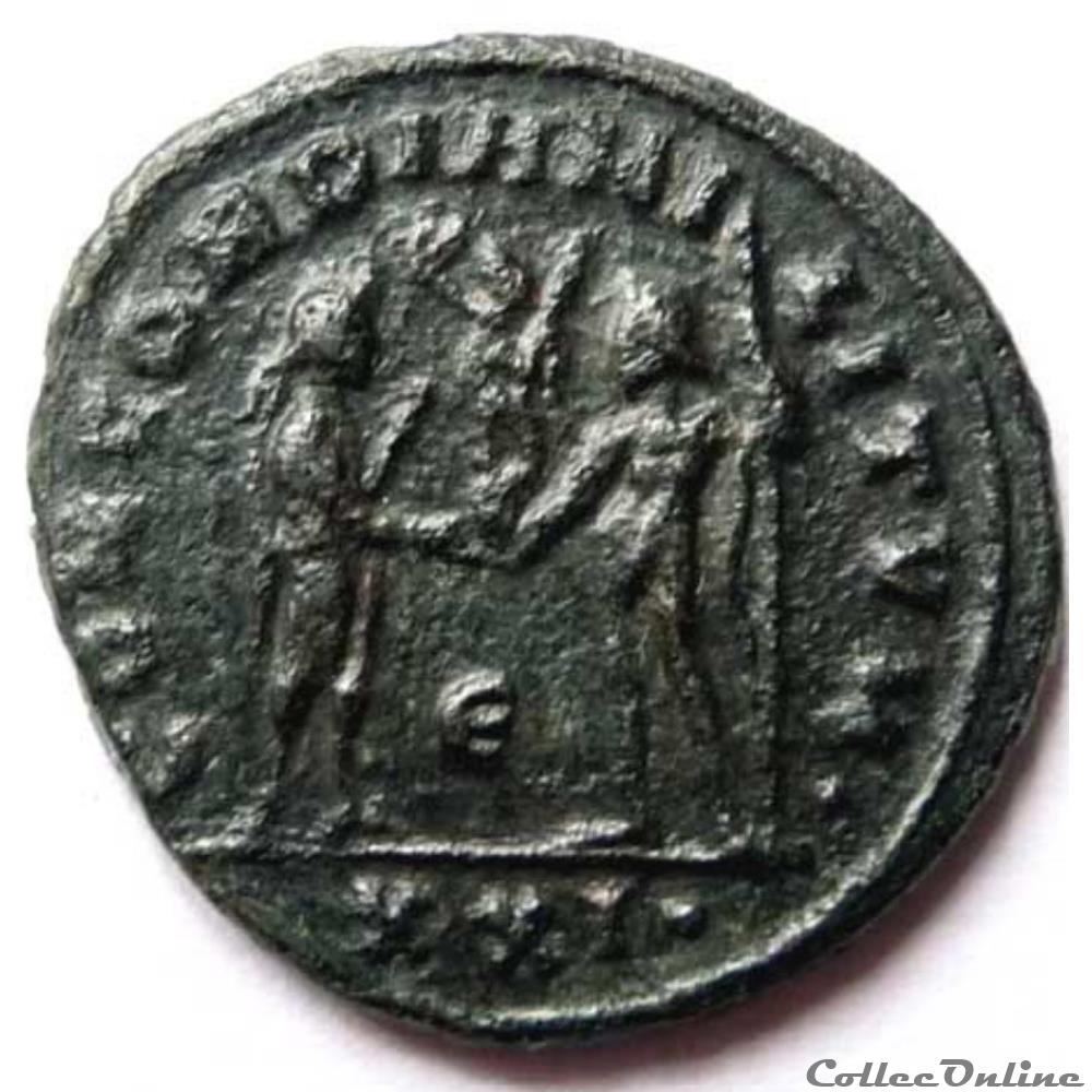 Maximien Hercule 295-299/Héraclée/CONCORDIA MILTVM. monnaies antiques romaines imperiales et republicaines maximien hercule 295 299 heraclee concordia miltvm