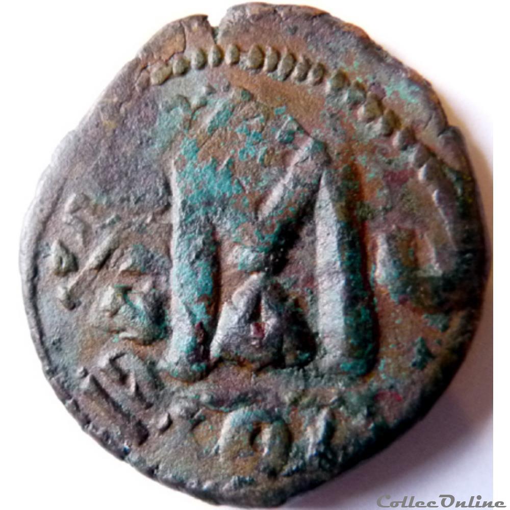 monnaie antique av jc byzantine surfrappe officielle heraclius sur phocas