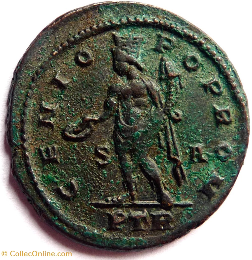 Maximien Hercule 307/Trèves/GENIO POP ROM monnaies antiques romaines imperiales et republicaines maximien hercule 307 treves genio pop rom