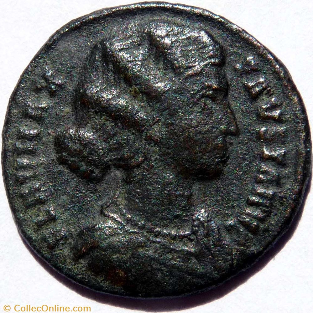 Fausta 324-326/Rome/SPES REIPVBLICAE monnaies antiques romaines republicaines imperiales fausta 324 326 rome spes reipvblicae