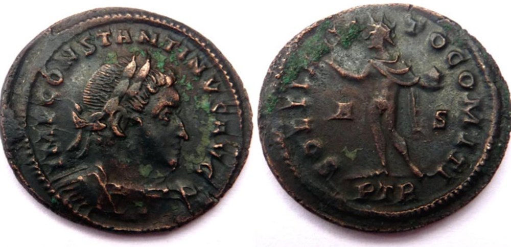 monnaies antiques romaines imperiales et republicaines ric 74 constantin 1er 315 316 treves soli invicto comiti