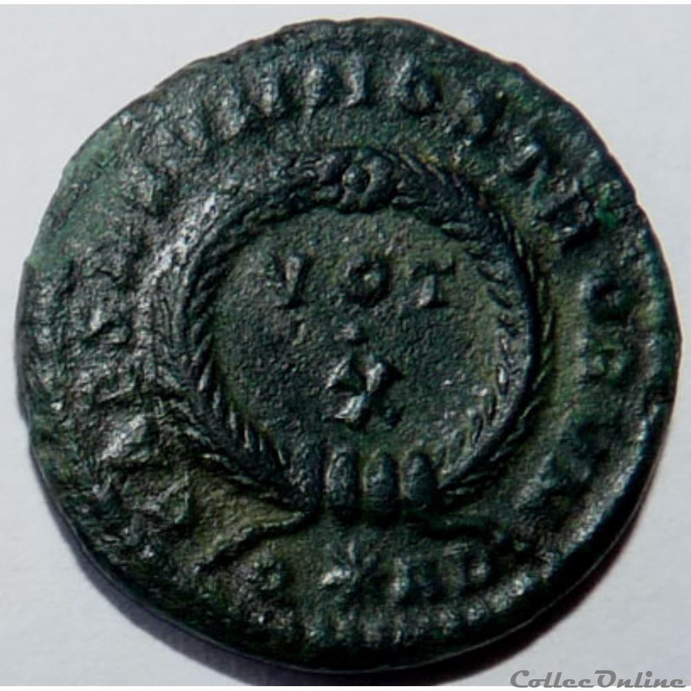 Constantin II 322-323/Arles/CAESARVM NOSTRORVM 3 monnaies antiques romaines republicaines imperiales constantin ii 322 323 arles caesarvm nostrorvm
