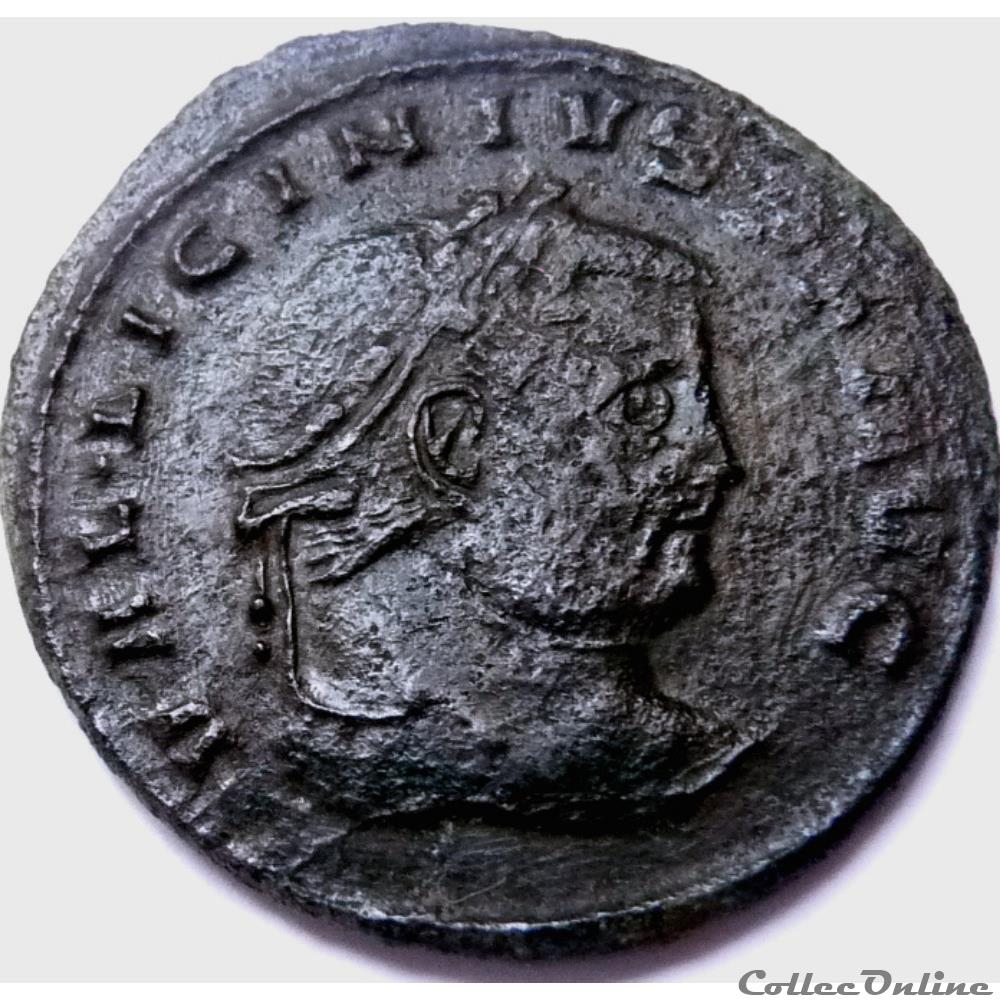 monnaies antiques romaines republicaines imperiales licinius 1er 308 310 thessalonique genio avgvsti