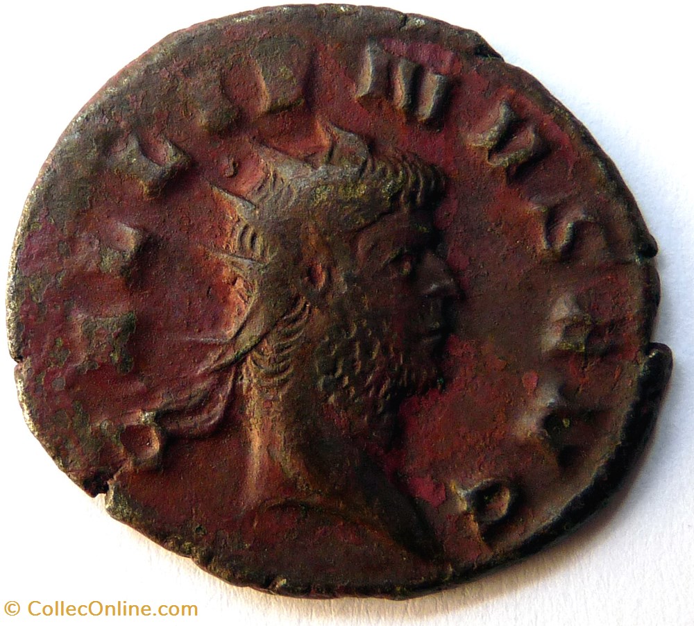 monnaies antiques romaines imperiales republicaines gallien 266 rome laetitia avg